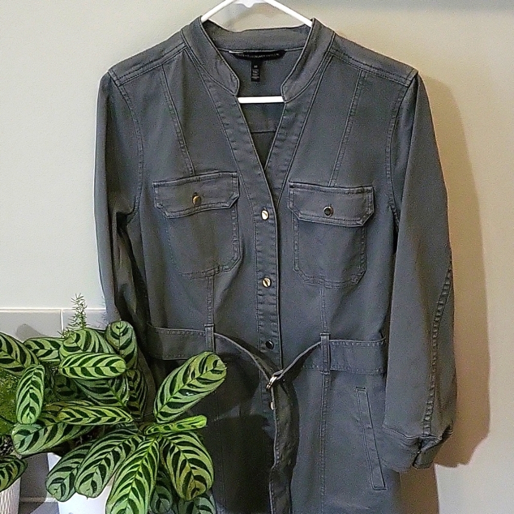 White house black market EUC canvas dress